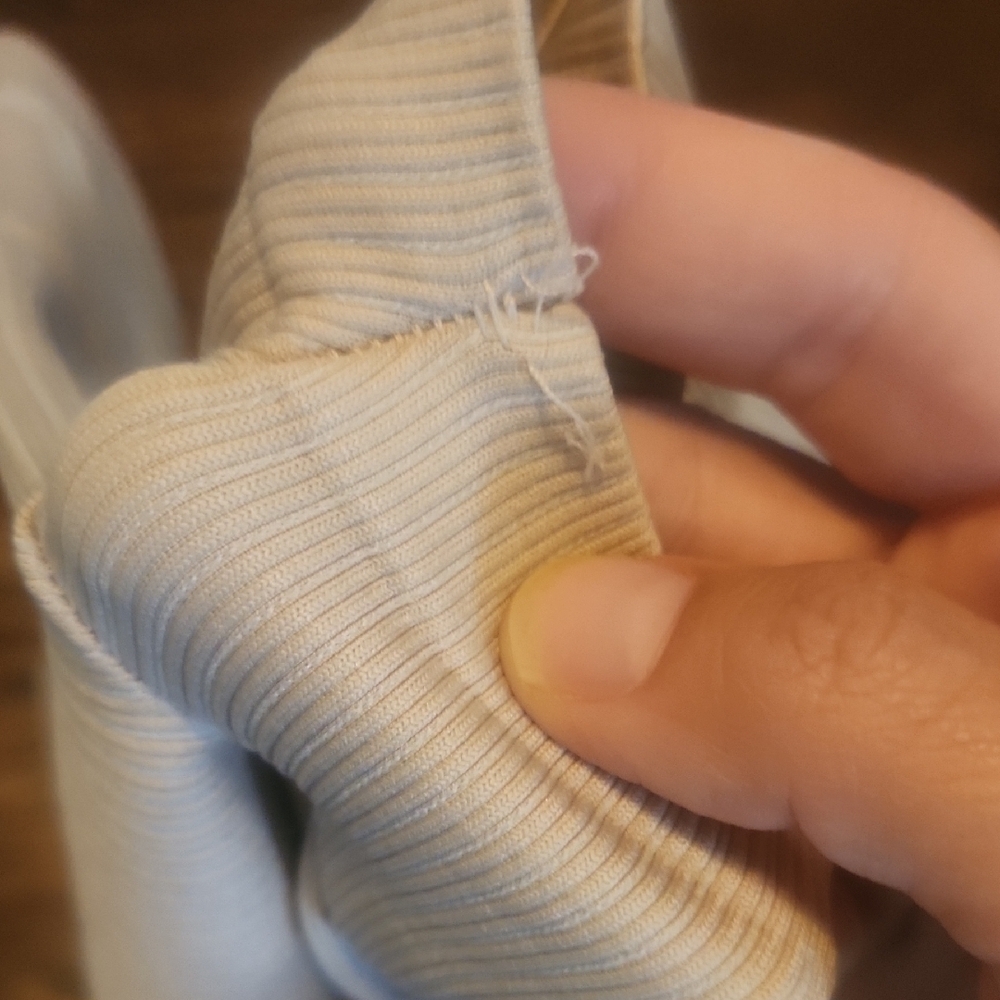 Aerie Cream Ribbed Bodysuit - Picture 3 of 5